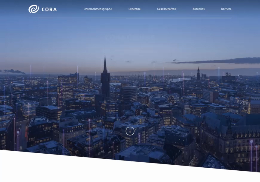 webdesign referenz cora management